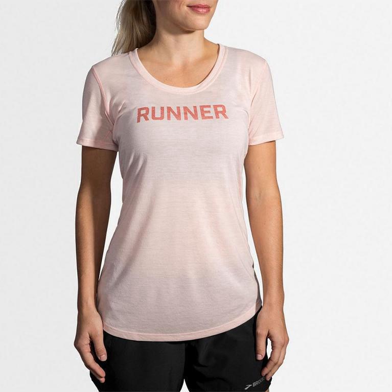 Brooks Distance Graphic - Camiseta Sin Mangas Mujer - Rosas (UMOR-53247)